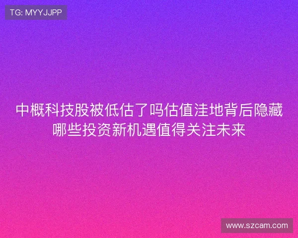 中概科技股被低估了吗估值洼地背后隐藏哪些投资新机遇值得关注未来